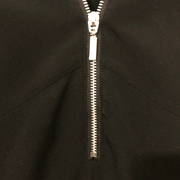 Black H&M Dress SZ 14 | Cute Zip-Up Dress - Picture 4 of 6